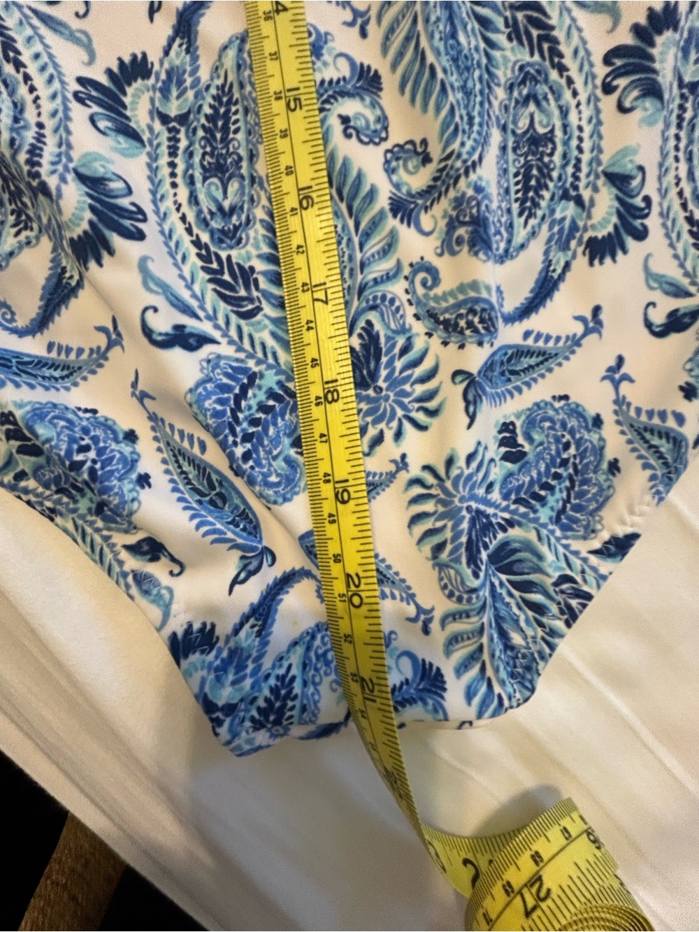 Cabana Life Blue Paisley One-Piece Swimsuit - Picture 6 of 10